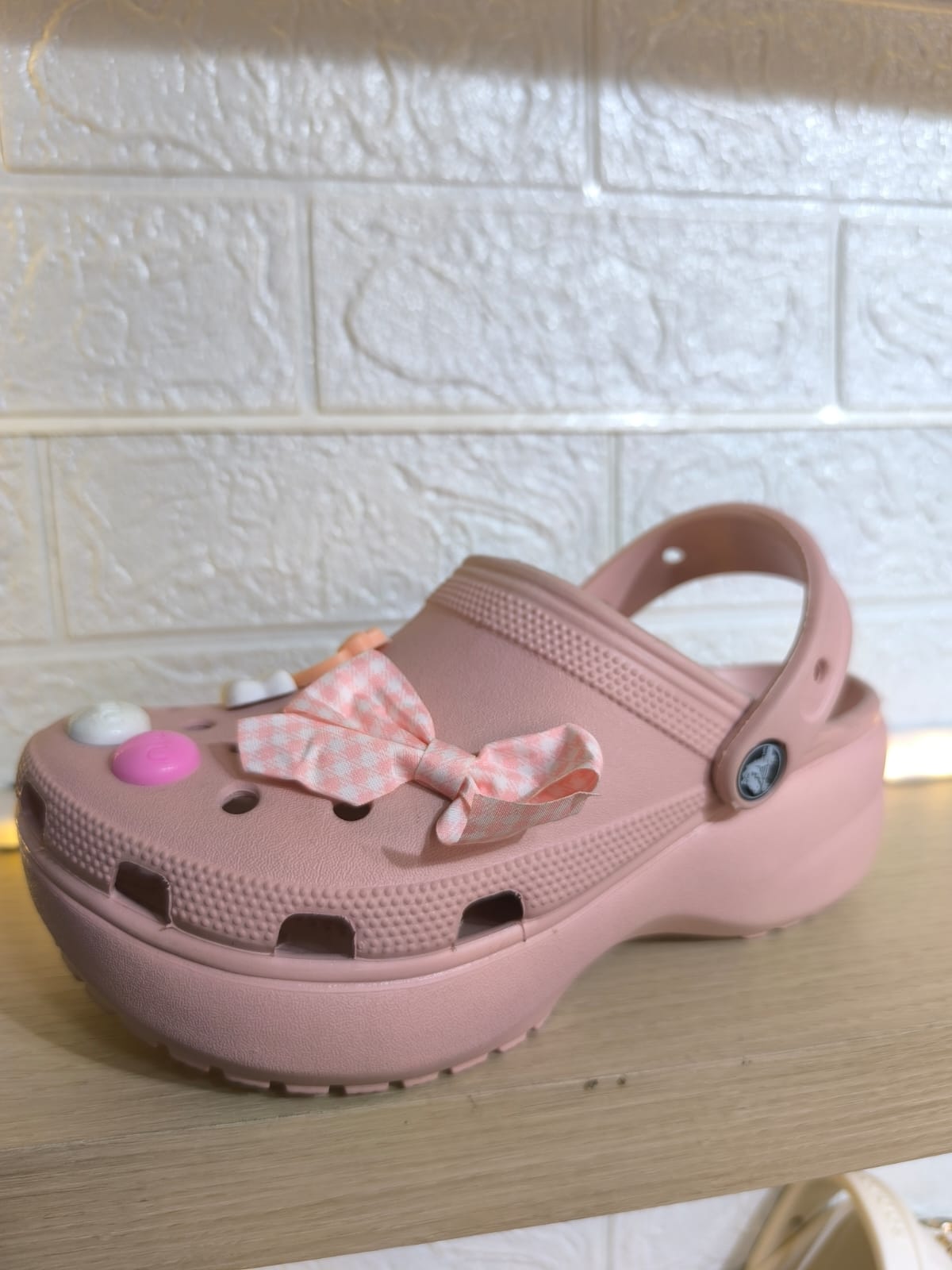 CROCS PLATFORM-PLATFORM DUSTY PINK W5-W9-berkah, sehat, bahagia selalu. Senyum aja dulu