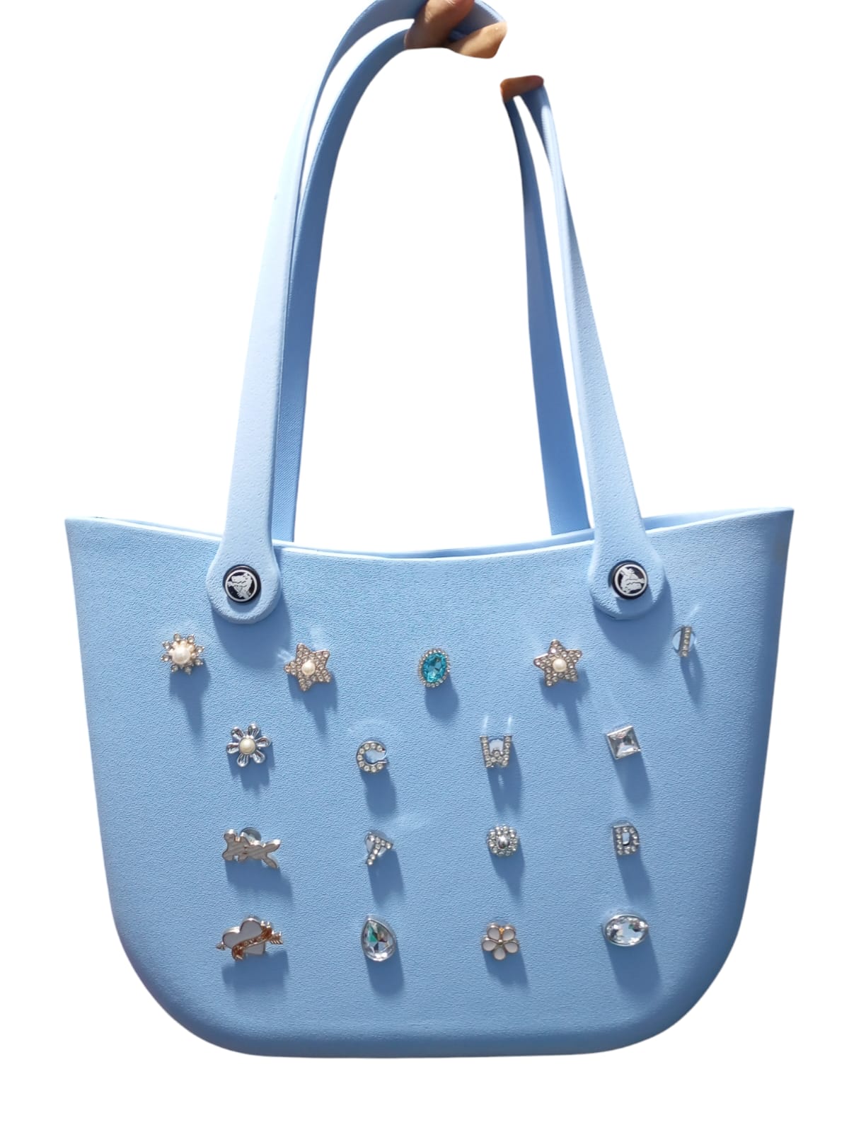 TAS CROCS-TAS CROCS BABY BLUE-berkah, sehat, bahagia selalu. Senyum aja dulu